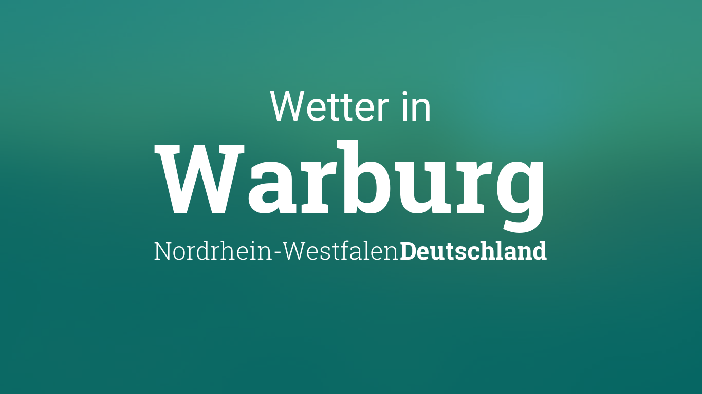 Wetter Warburg 14 Tage